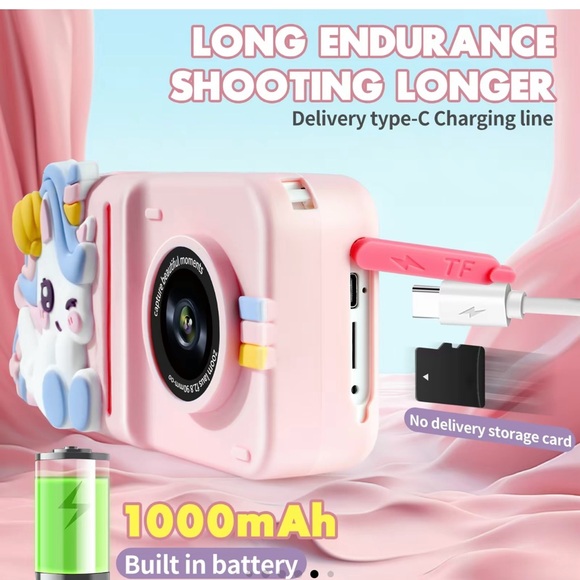 Print and color kids Polaroid camera brand new color, pink - Picture 8 of 8